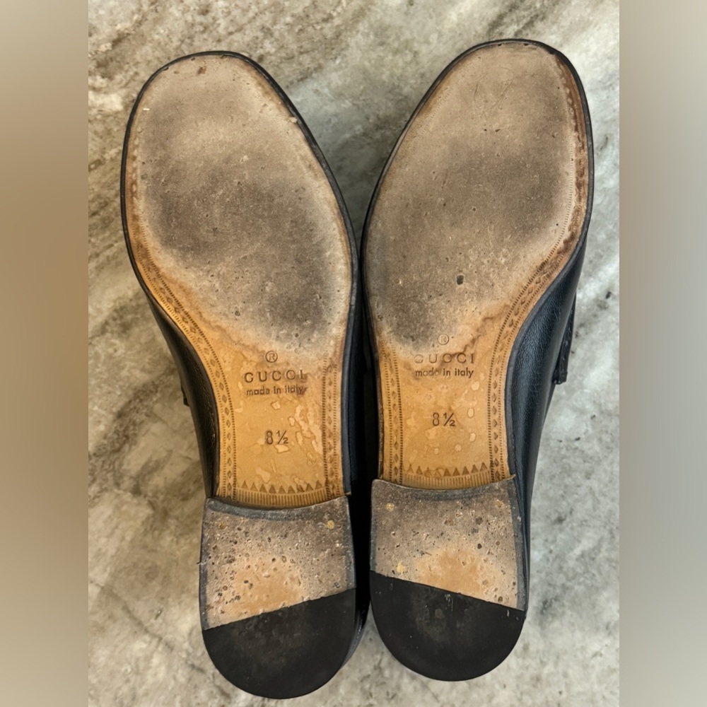 GUCCI Betis 1953 Black Leather Horsebit Loafers US 9 Gucci 8.5 Jordaan $1100 - Picture 9 of 13